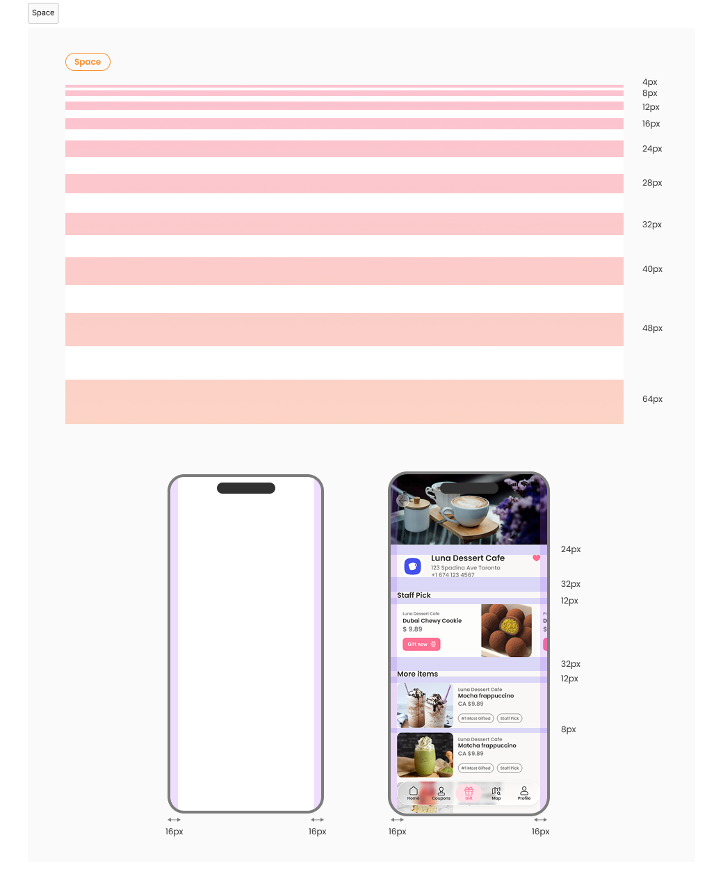 Spacing guide