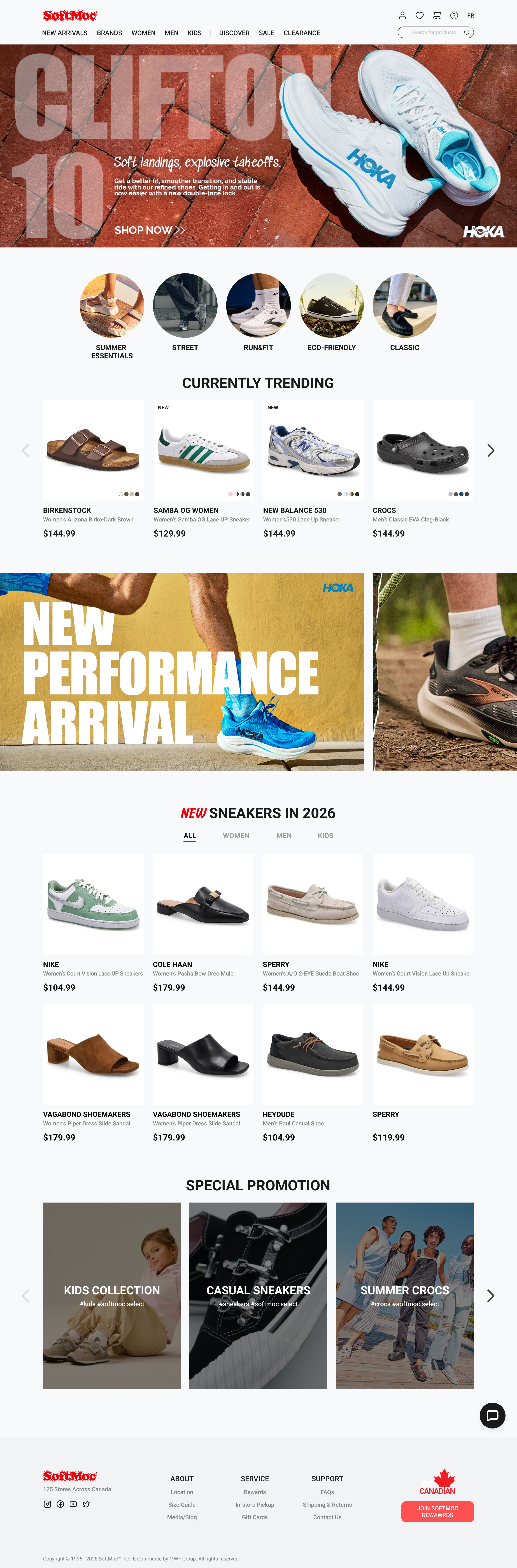SoftMoc landing page redesign